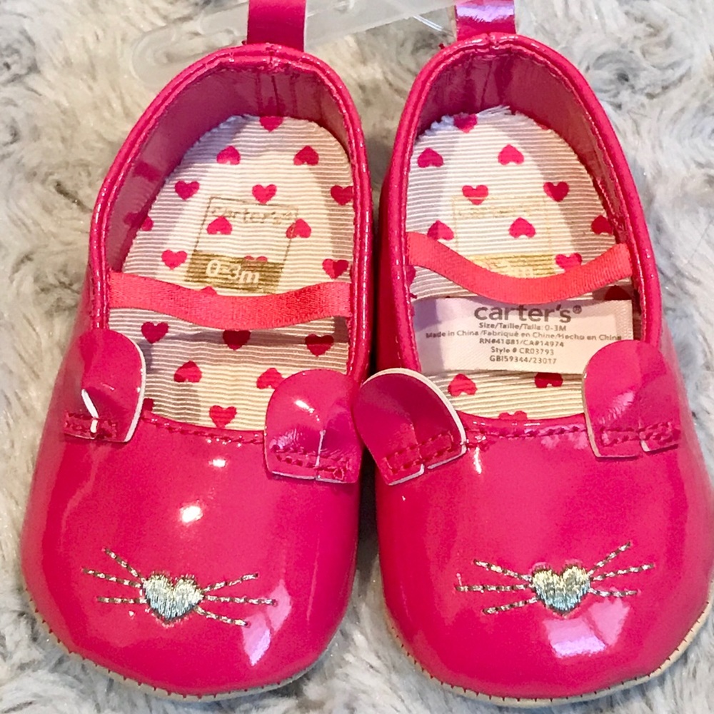 Pink baby girl shoes